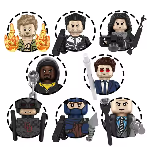 TP1058 Hot Toys Super Heroes Character Mini Assembly Building Block Figures Toys for Kids TP470 TP47