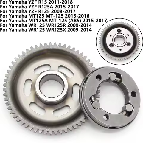 Motorcycle Starter Motor One Way Clutch For Yamaha YZF R15 R125A R125 MT125 MT125A WR125 WR125R WR12