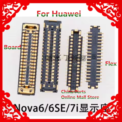 For Huawei Honor Nova 6 SE 6SE 7i Nova6 V30 View Pro Play3 4T 4Pro 32Pin LCD Cable cable seat displa