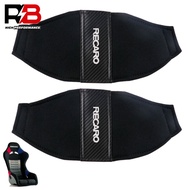 2pcs RECARO jdm Style Racing Car Full Bucket Seat Side Cover Protect Thigh Pad Cotton Repair Decoration Pads