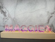 字母燈✨母親節🎁永生花燈🌸永生花字母燈💐自訂人名💛自訂字母💜LED燈