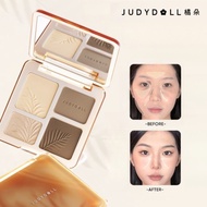 JUDYDOLL Contouring Palette 橘朵修容盘彩妆盘高光哑光提亮修容 Four Color Highlight Contouring Brightening Comprehensi