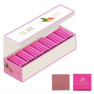 GODIVA Ruby Chocolate Carre Collection Chocolate, 21pcs