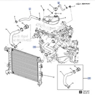 แท้ ท่อน้ำ ท่อน้ำหล่อเย็น CHEVROLET SONIC 1.4 ท่อหม้อน้ำ SONIC 1.4