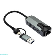 dreamedge14 MultiStandard USB To Ethernet Adapter IEEE802 3bz Compliant 10Gbps Data Transfer