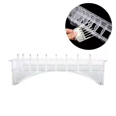 Universal Rectangular Plastic Guide Comb Storage Box Barber Hairdresser Electric Hair Clipper Limit 