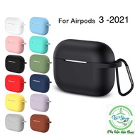 Airpod 3 2021 Multi-Color Smooth Flexible Silicone Headset Cover - Free Hook