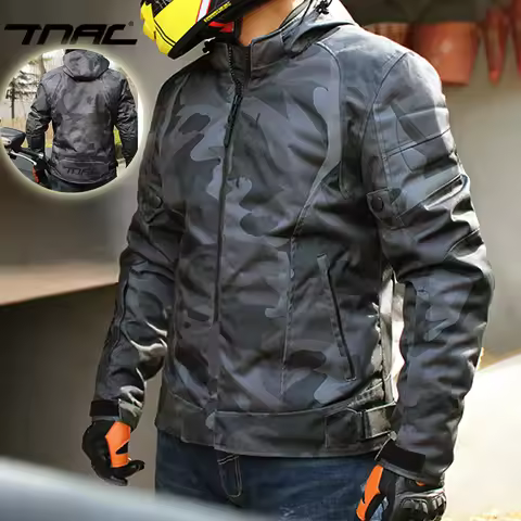 TNAC Men Motorcycle Jackets Chaqueta Moto Motocross Racing Jacket Breathable Motorbike Riding Waterf