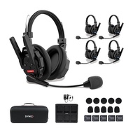 SYNCO Xtalk XMax Wireless Intercom System Dual-Ear Double-Ear Headsets [2.4 GHz] Master Free Design