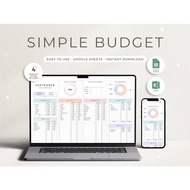 2026 Digital Planner, Budget Planner Spreadsheet Budget Monthly Budget Spreadsheet Paycheck Budget T