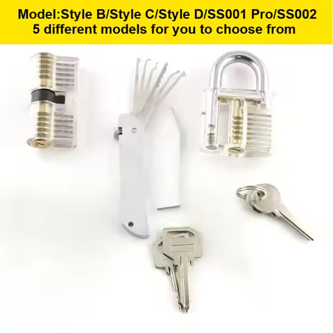 Repair Tools 2 in 1 Lock Set Wrench Professionals To Practice Lock Locksmith Pick Kit Lishi SS001Pro