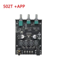 แอมป์จิ๋ว ZK 502T แท้ แอมเครื่องเสียง Bluetooth 5.0 ชิป TPA3116D2 50W+50W แอมป์จิ๋วบลูทูธ AMP