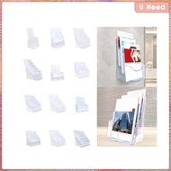 [Wishshopeeyas] Acrylic Brochure Holder Brochure Display Stand,Gifts Document Paper Literature Holder Magazines Holder for Pamphlet Reception