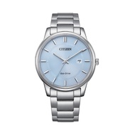 (AUTHORIZED SELLER) Citizen Eco-Drive Blue Dial Silver Stainless Steel Strap Men Watch BM6978-77L