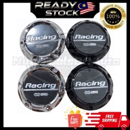Cap { Racing } 57MM/58MM Car Wheel Centre Sport Rim For Semua Rim Cap Ada Clip Lock Pin Enkai Enkei 