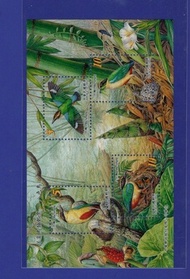 台灣2006特493《保育鳥類-八色鳥》小全張郵票-全套四枚