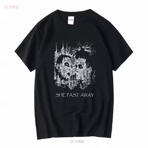She Past Away T Shirt Darkwave Band Soft Comfortable Top Perfect for Gothic Music Fans Unique and Tr
