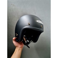 ZEUS ZS 385C MATT BLACK DOFF RETRO