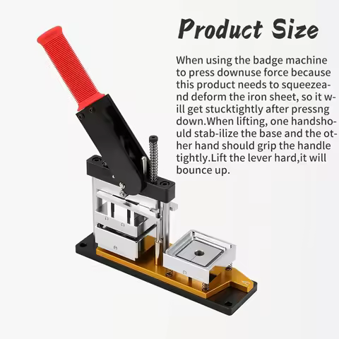 2.5X2.5" Square Fridge Magnet Maker Machine 63.5x63.5mm DIY Photo Magnet Making KIT Button Maker Cre