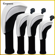 Gepnoo Golf Head Covers for Driver Fairway Woods Hybrid 4 Piece Set Sports Golf Club Protector