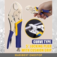 5” Locking Plier With Cushion Grip 130mm Curved Jaw Pliers Vise Grip Torque Lock Gripe Plier Jam Locking Playar DIY 大力钳