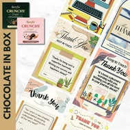 REBENICE 1 Box Minimalist Resignation Edition Chocolate Gift Set Gift Colleague bulk Beryl's Chocola