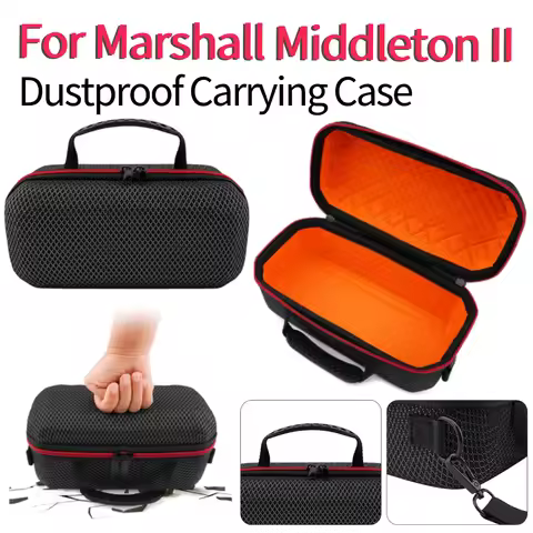 Dustproof Carrying Case for Marshall Middleton II EVA Speaker Pouch Sound Permeable Bag for JBL Char