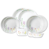 Corelle จานอาหาร จานแก้ว ชุด Bloom 12 ชิ้น