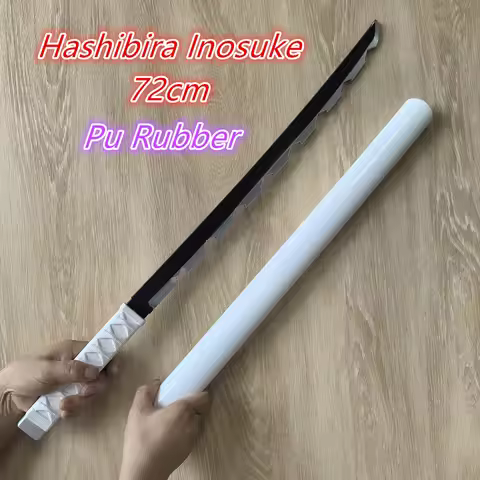 Demon Slayer Katana Sword Cosplay Hashibira Inosuke Original Anime Props Orange Kochou Shinobu Agats