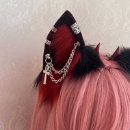 Lolita Wolf Ear Headband Halloween Vampire Demon Horned Ear Headdress Hair Accessories (excluding Ac