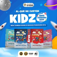 Al Quran Custom Kidz 3D Latest Edition 2024 | Free Custom Child's Name | Medium Size A5 | Color Tajwid | 8 Color Blocks (BONUS 12pcs Stickers)