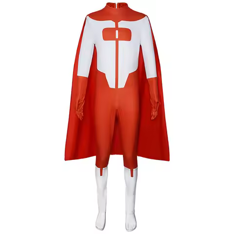 Omni Man Cosplay Jumpsuit Invincible Cosplay Costume Superhero Men Boys Bodysuit Nolan Grayson Party