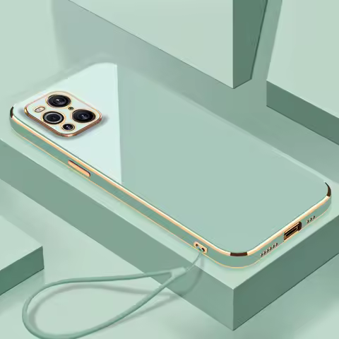 Luxury Square Plating Case For OPPO Find X5 Pro Cases oppo Find X3 Lite X3 Pro Find X2 Neo Camera Pr