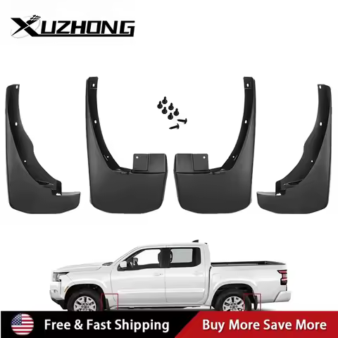 999J2-BS0004 999J2-XR00003 4pcs PP + TPE Mud Flaps Splash Guards Mudguards For 2005-2022 Nissan Fron