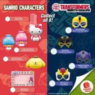 Mcdonald's Mcd Mcdonalds Happy Meal Toy Malaysia SANRIO CHARACTERS Hello Kitty & Transformers