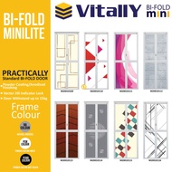 Bi-fold Door Toilet Aluminum Folding Door Toilet Door Pintu Lipat Tandas Pintu Lipat Bilik Air Vitally Classie Design