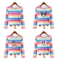 kids printed tee Bergaya Neutral Baju T-Shirt Budak lelaki Budak perempuan Leher Bulat Mesra Kulit L