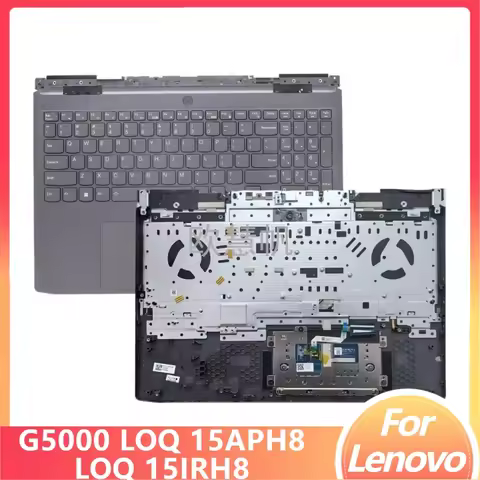 M New Original for Lenovo G5000 LOQ 15APH8 15IRH8 Laptop Palmrest Upper Case US Backlit Keyboard wit