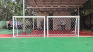 Gawang Futsal Mini Bongkar Pasang 1 Set Bahan Tiang dari Besi