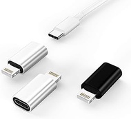3Pack,USB C to Lightning Adapter,USB-C Female to Lightning Male Adapter,Lightning to USB C,USBC Charging Cable Charger Adaptor for Apple iPhone 12 11 Mini PRO MAX XS XR X SE2 7 8Plus Ipad AIR Type C