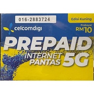 CelcomDigi Prepaid Sim Card "你发发 & Easy to Remember" 016-2883724
