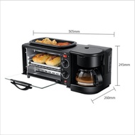 Three-in-One Breakfast Machine Household Toast Toaster Cross-Border Cooking Dual-Use Electric Oven Toaster Sandwich Maker
