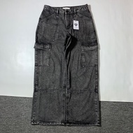 Anko Cargo Jeans Wide Mid Rise Fit AG798