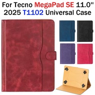 For Tecno MegaPad SE LTE FHD+ 2025 (11.0'') T1102 Android Tablet Universal Leather Flip Cover Case