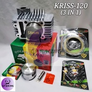 PACKAGE KRISS-120 RACING 58MM (3 IN 1) COMPLETE SET "GP RACING"