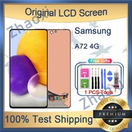 Original AMOLED Samsung Galaxy A72 4G LCD Screen With Frame Replacement
