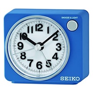 Seiko Alarm Clock QHE100L  (6.4 cm x 7.4 cm x 5.4 cm, Blue, QHE100LN)