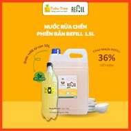 (REFILL) Nước rửa chén hữu cơ FUWA3E enzyme sinh học từ dứa refill 1.5L
