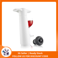 Vacu Vin Wine Saver Pump with 1 x Vacuum Bottle Stopper - White