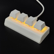 4key Mini Mechanical Keyboard One Click Full Selection Copy Paste Office Gaming Drawing Switch Keys